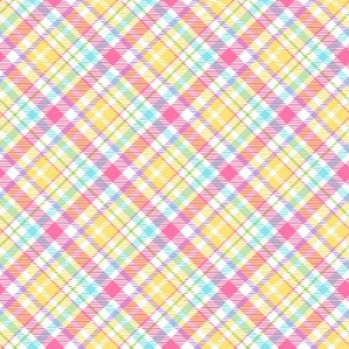 Multi Bias Plaid From Henry Glass By Shelly Cominskey Hoppy Easter Gnomies Collection 100% Cotton