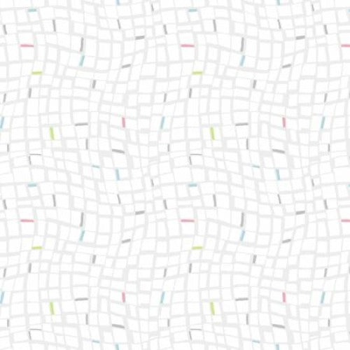 Light Grey Grid On White From Studio E ByChelsea Design Works 100% Cotton 44/45"