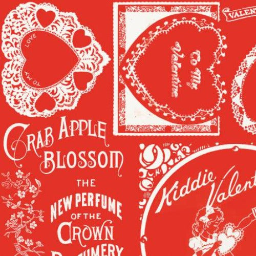 Be Mine Valentine Red Fancy Frames From Riley Blake Designs By Janet Wecker-Frisch Be Mine Valentine Collection 100% Cotton 43/44"