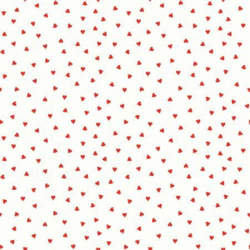 Be Mine Valentine Small Hearts White From Riley Blake Designs By Janet Wecker-Frisch Be Mine Valentine Collection 100% Cotton 43/44"