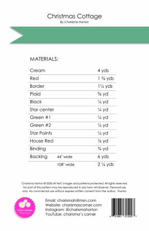 Christmas Cottage Quilt Pattern - Charisma Horton
