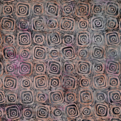 Cappuccino Silvery Green Batik Batik By Mirah 100% Cotton 44/45"