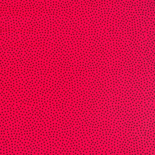 Red Confetti Dots 100% Cotton 44/45"
