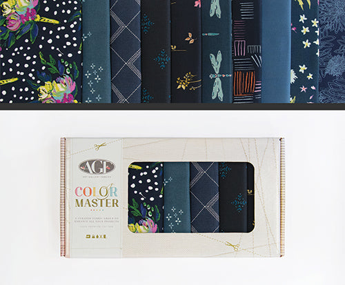 Art Gallery Fabrics - Color Master Fat Quarter Box - 12 Different Colour Collection Boxes