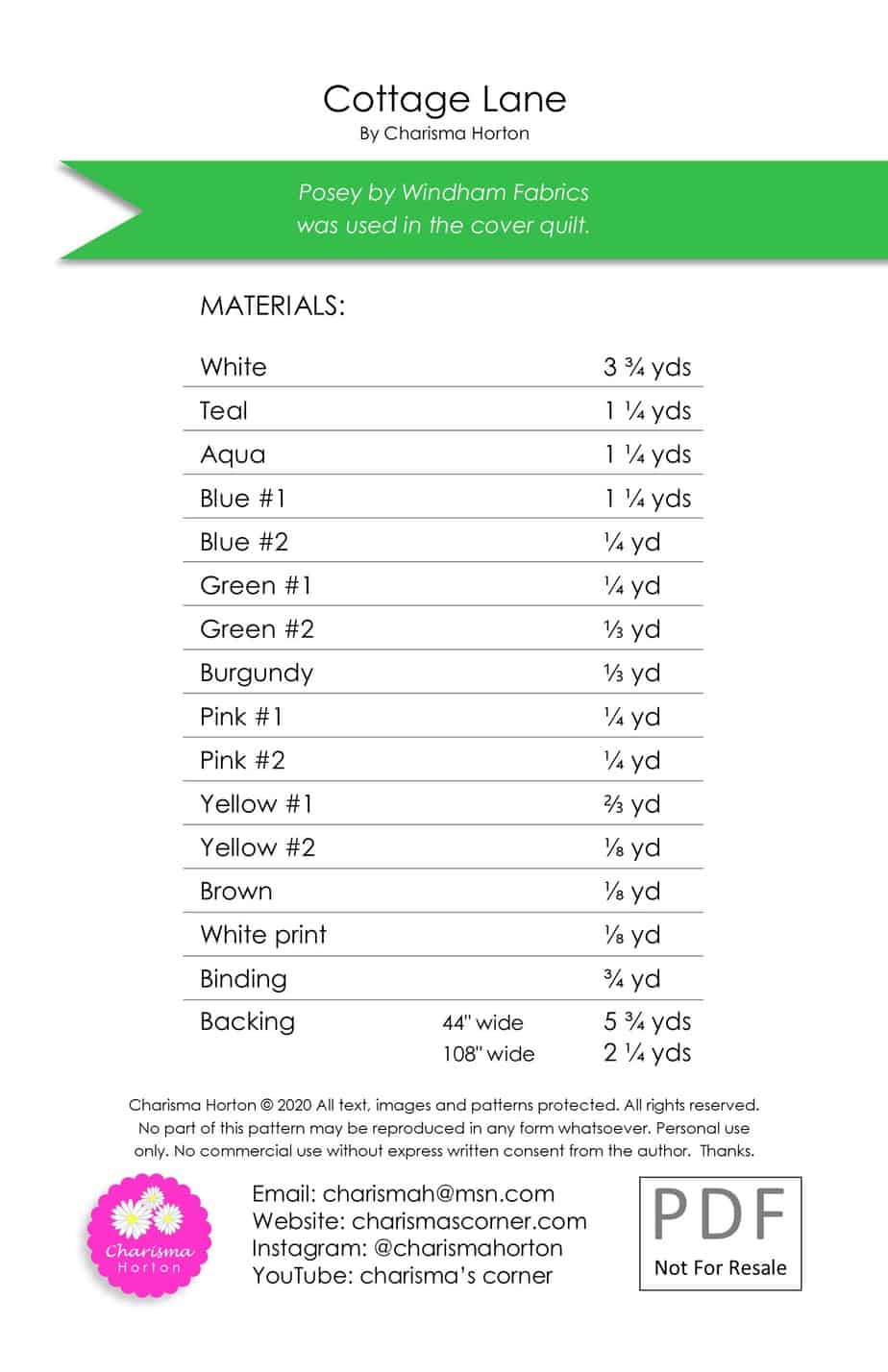 Cottage Lane - Charisma Horton