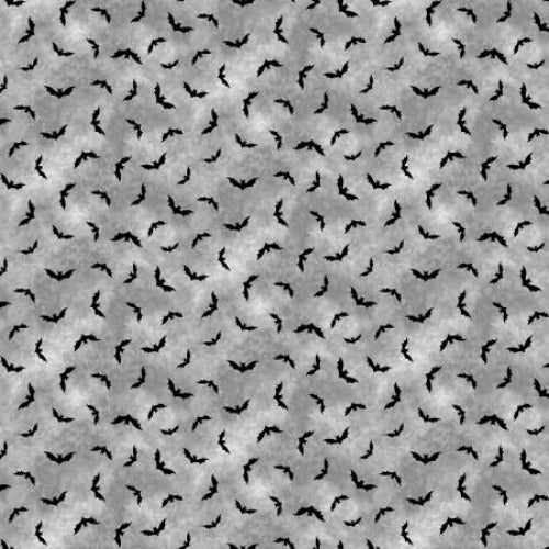 Grey Bats By: Michael Miller Trick or Treat Collection 100% Cotton 44/45"