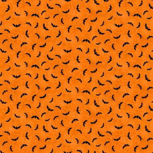Orange Bats By: Michael Miller Trick or Treat Collection 100% Cotton 44/45"