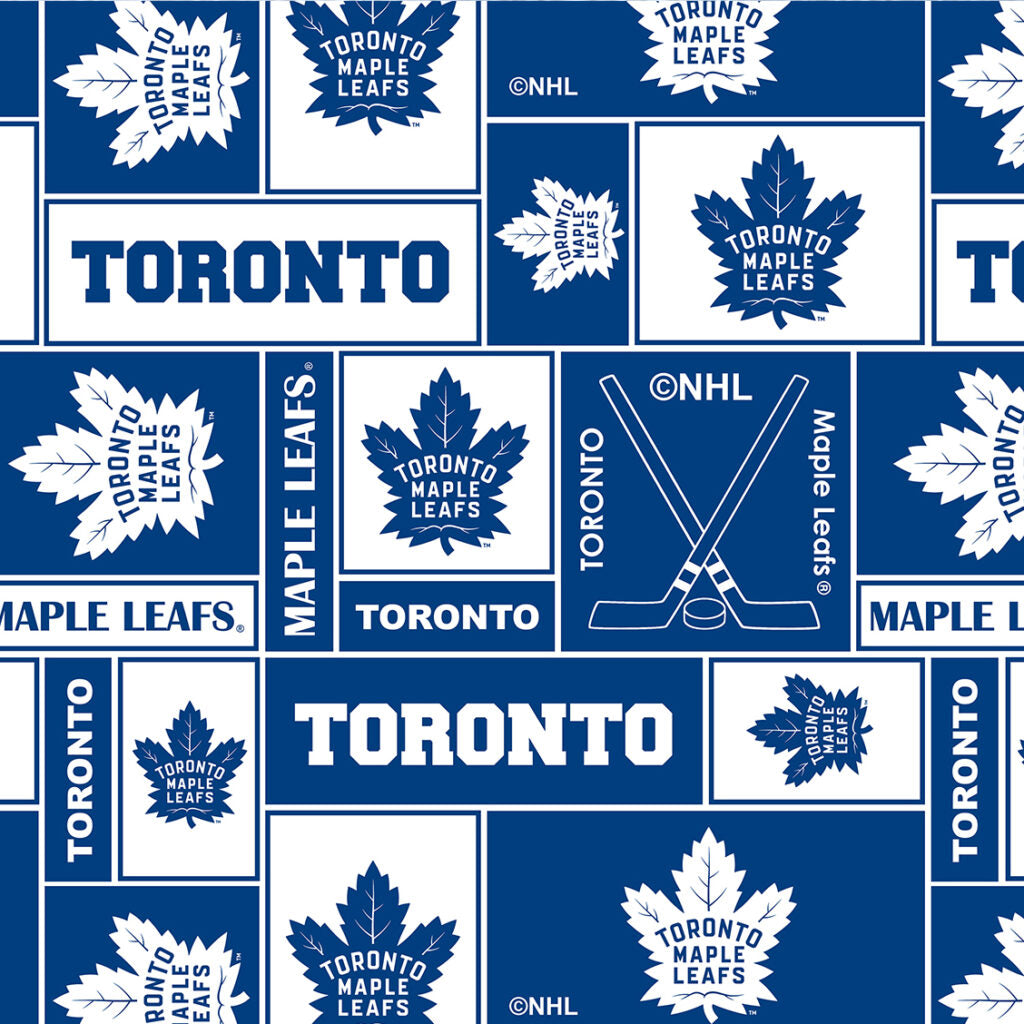 NHL Toronto Maple Leafs Licensed Fleece - Anti-Pill
From Benartex
100% Polyester
58/60"