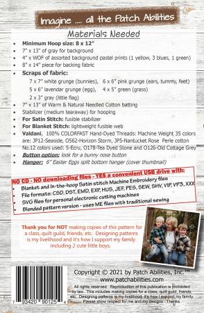 Easters Biggest Fan - Machine Embroidery Version with Hanger