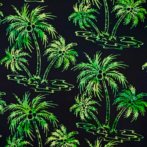 Peapod Mint Moca Batik Batik By Mirah 100% Cotton 44/45"