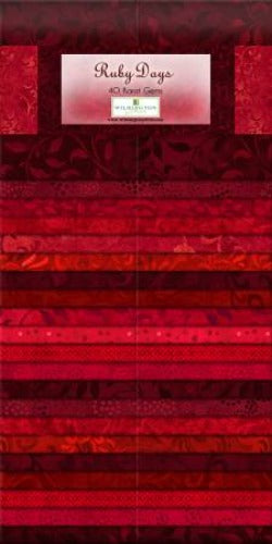 Ruby Days 2 1/2" Strips - 40pc Wilmington Prints