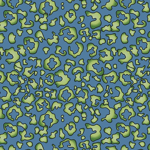 Abstract - Teal Green From Studio B Lush Collection by Claudia Pfeil 100% Cotton 44/45"