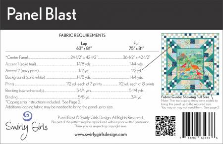 Panel Blast Quilt Pattern