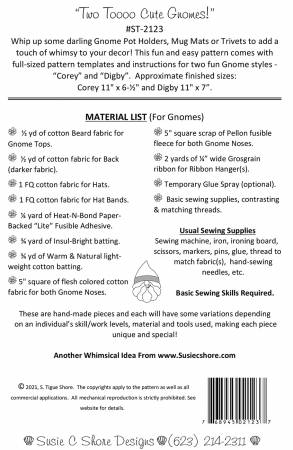 Two Tooo Cute Gnomes Pot Holer Pattern