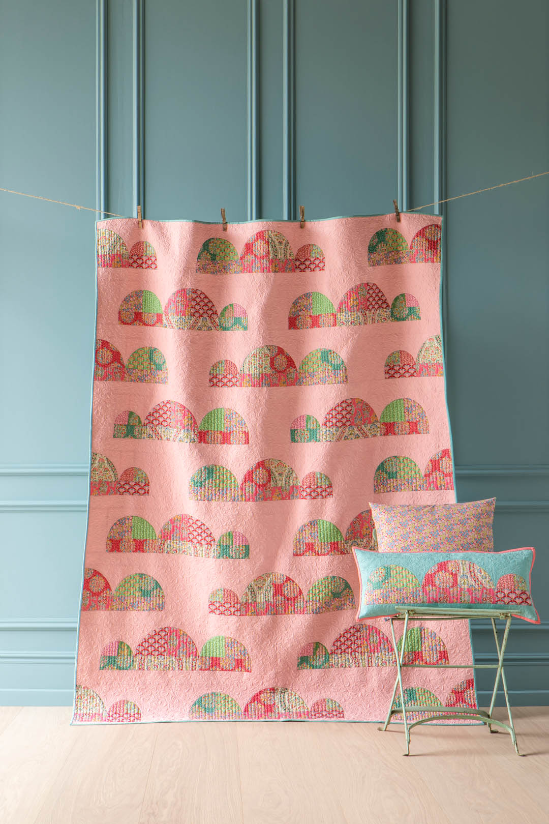 Head in the Clouds Dusty Rose Quilt Kit - Tilda - Pie in the Sky