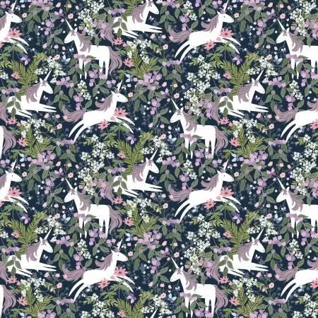 Unicorns In Magical Forest