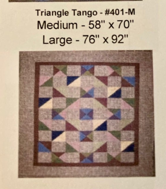 Triangle Tango Quilt Pattern Quilts From the Country Quilt & Sew