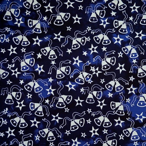 Winter Twine Blue Tinsel Batik Batik by Mirah 100% Cotton 44/45"
