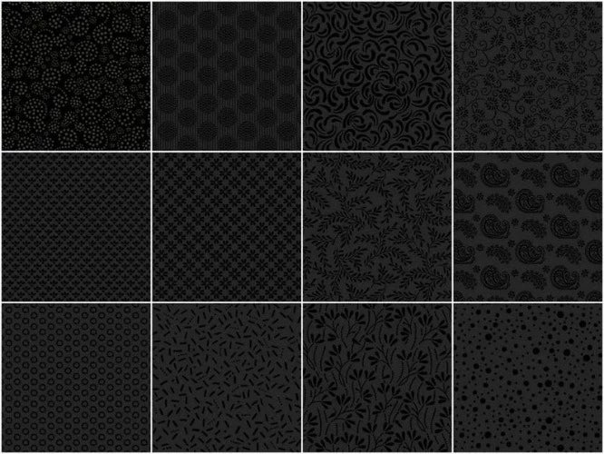 Essential Midnight 2 1/2" Strips - 40pc Wilmington Prints