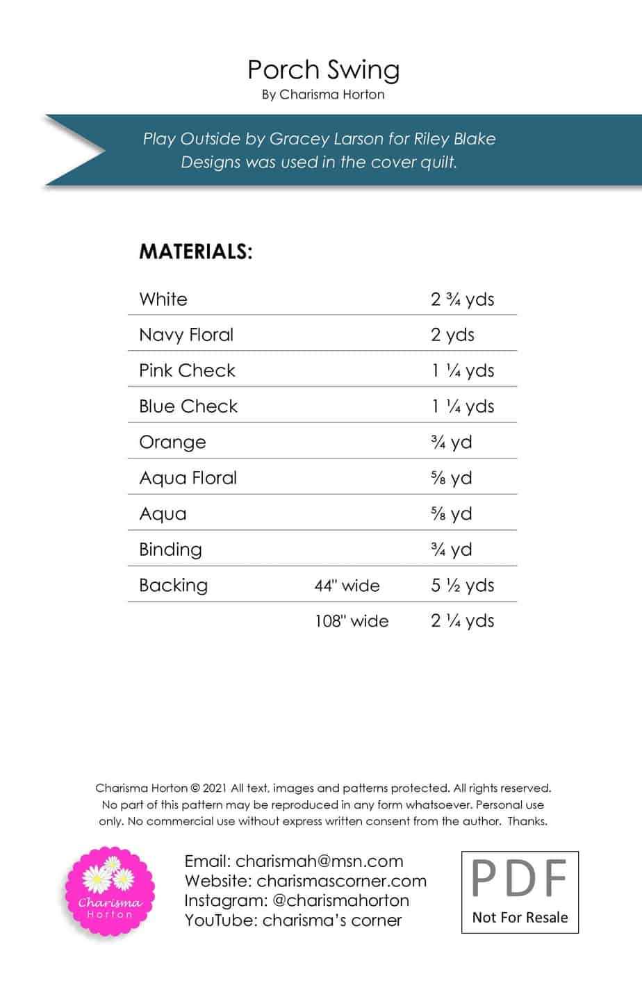 Porch Swing - Charisma Horton