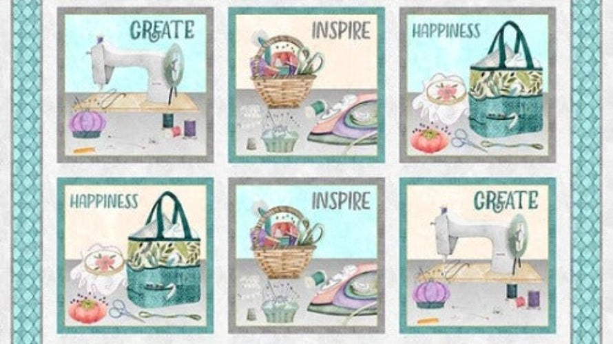 Sew Be It Panel From Wilmington 100% Cotton