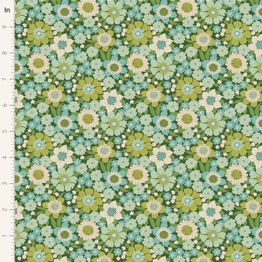 Lauren-Green-Wallflower Collection-
From Tilda-100% Cotton-44/45"