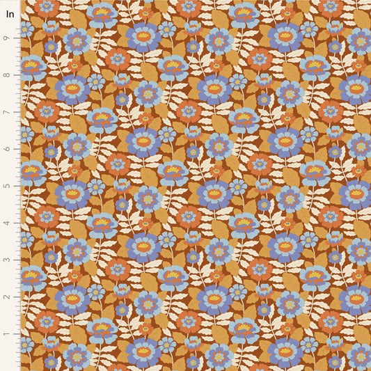 Janice-Caramel-Wallflower Collection-From Tilda-100% Cotton-
44/45"