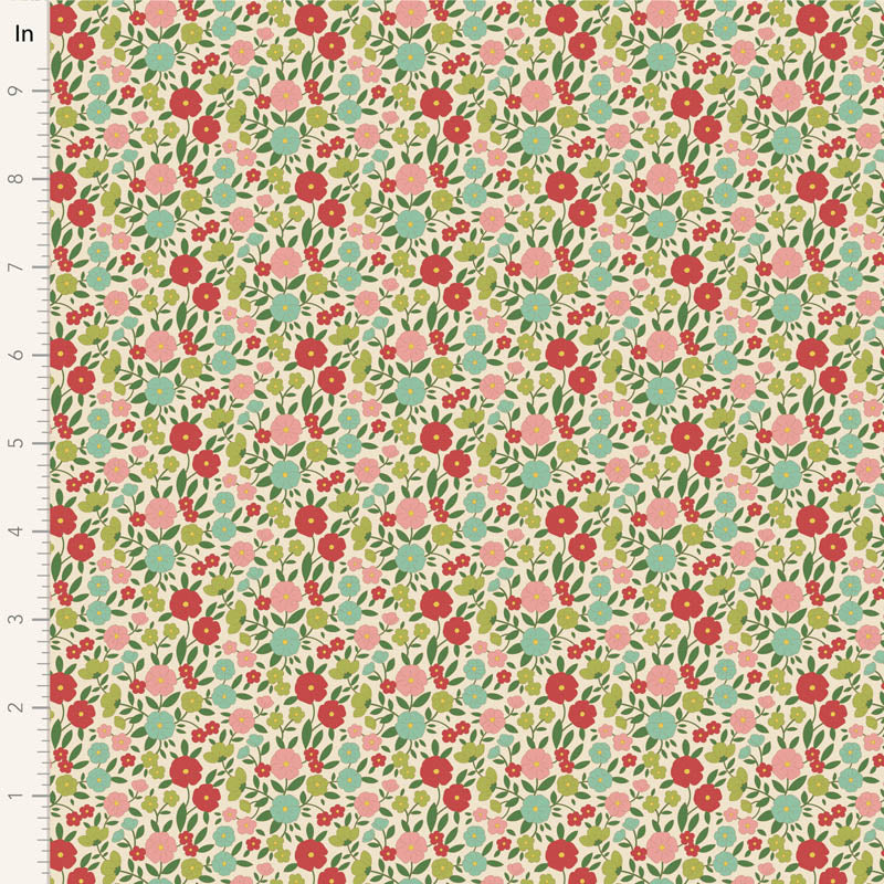 Janice-Green-Wallflower Collection-
From Tilda-100% Cotton-44/45"