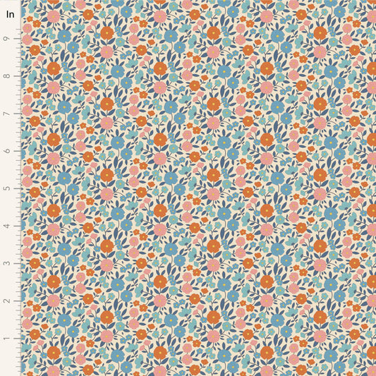 Janice-Blue-Wallflower Collection-
From Tilda-100% Cotton-44/45"