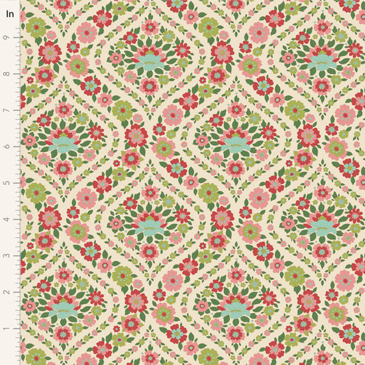 Bianca-Green-Wallflower Collection-
From Tilda-100% Cotton-44/45"