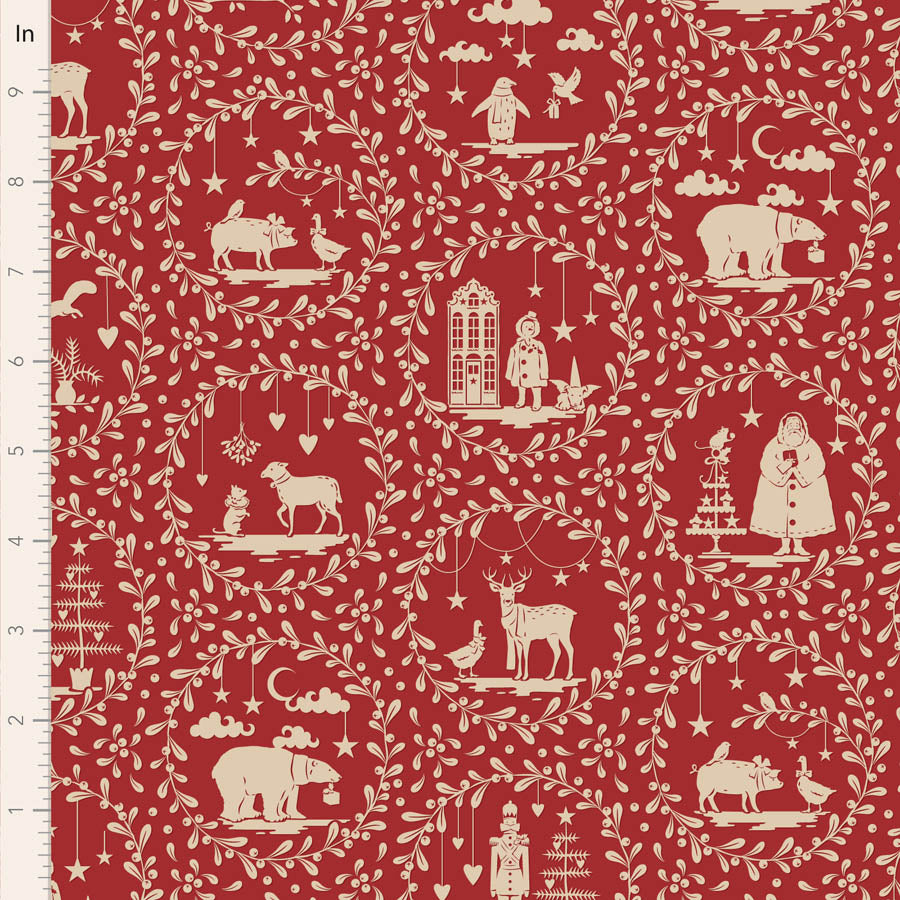 Paperscenes Burgundy - Merry Little Christmas - Tilda
100% Cotton
43/44"