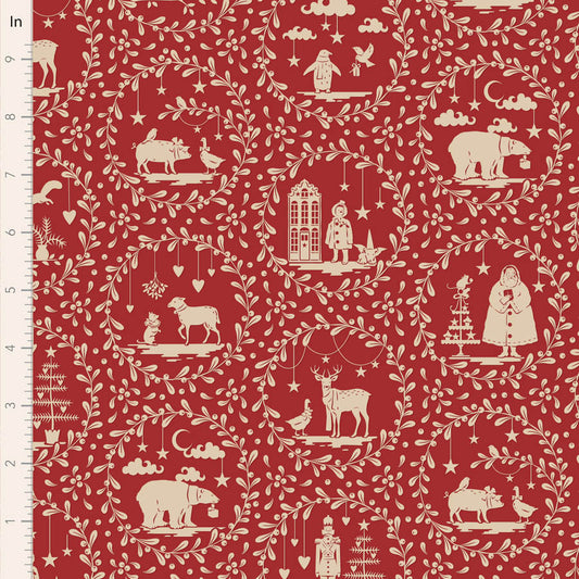 Paperscenes Burgundy - Merry Little Christmas - Tilda
100% Cotton
43/44"