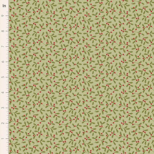 Mistletoe Pistachio - Merry Little Christmas - Tilda
100% Cotton
43/44"