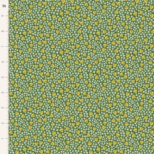 Bellflower-Pine-Wallflower Collection-From Tilda-100% Cotton-44/45"