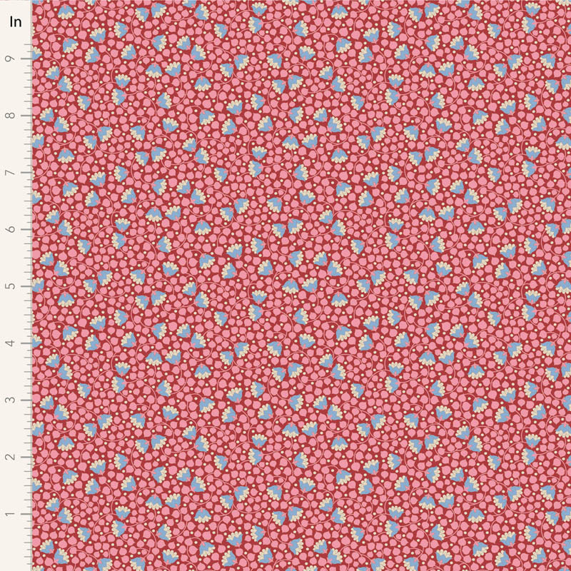 Bellflower-Pink-Wallflower Collection-From Tilda-100% Cotton-44/45"