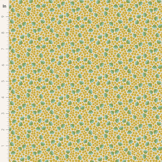 Bellflower-Flaxen-Wallflower Collection-From Tilda-100% Cotton-44/45"