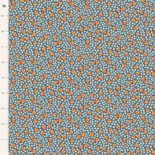 Bellflower-Prussian-Wallflower Collection-From Tilda-100% Cotton-44/45"