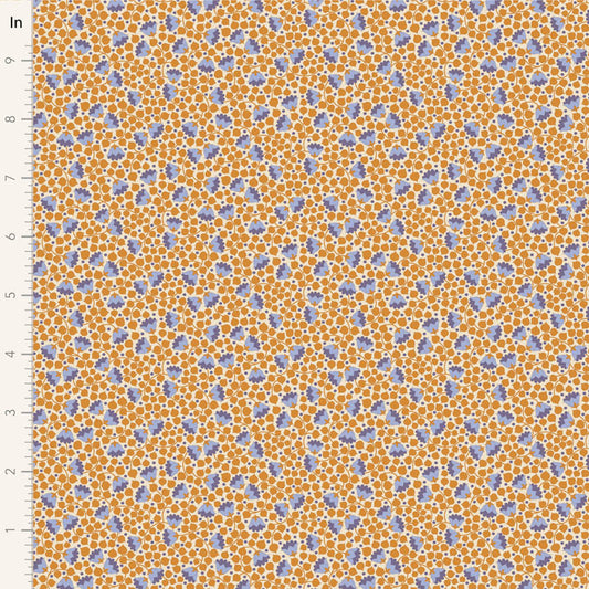 Bellflower-Mustard-Wallflower Collection-From Tilda-100% Cotton-44/45"