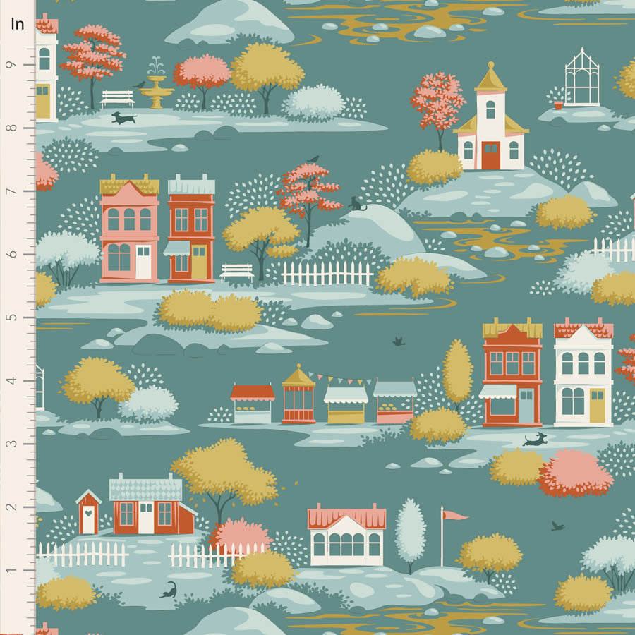 Village Teal
Village Life Collection Blender
From Tilda
100% Cotton
44/45"