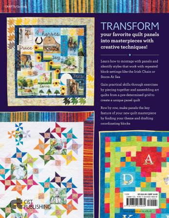 Playful Panel Quilts - Book
Transform your treasured quilt panels into masterpieces with creative techniques! Explore the possibilities of creating small freeform quilts using a montage technique that will help you unleash your artistic flair.