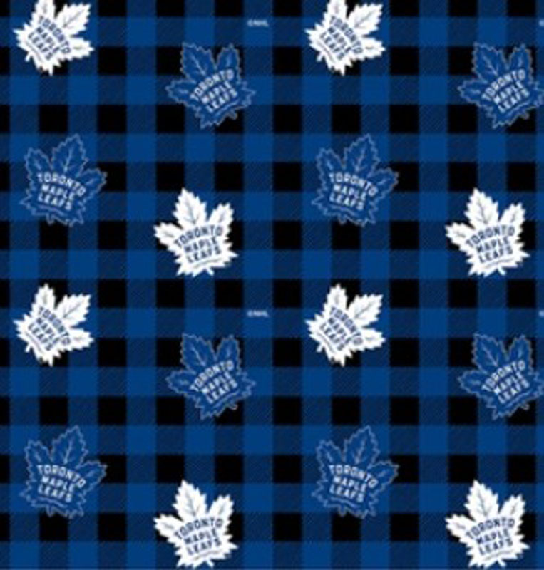 NHL Toronto Maple Leafs - Check - Flannel
Licensed Fabric
From Benartex
100% Cotton Flannel
43/44"
