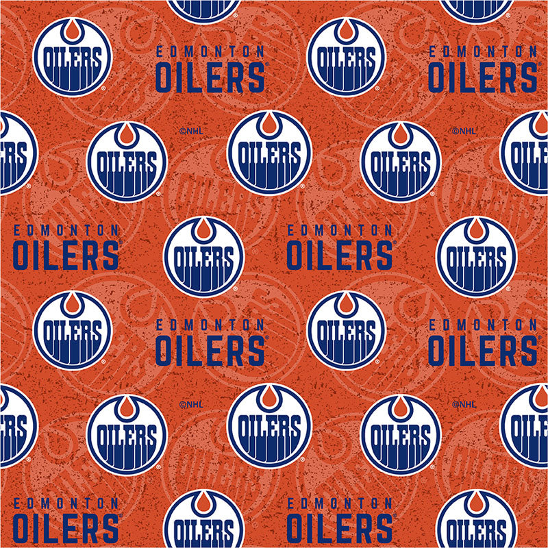 NHL Edmonton Oilers - Tone On Tone - Licensed Fabric
From Benartex
100% Cotton
43/44"