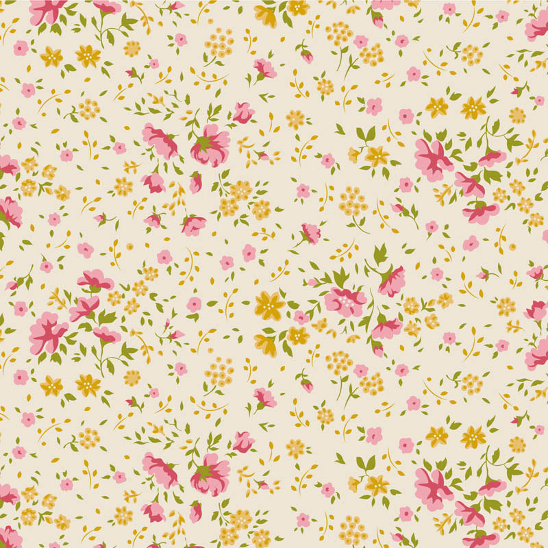 Elli Pink/Yellow Wide Back
From Tilda
100% Cotton
108"