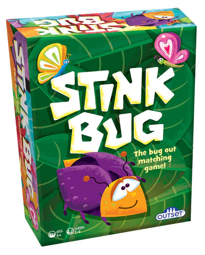 Stink Bug Game-From Outset Media
Ages: 4+
Players: 2 to 4
Matching Game