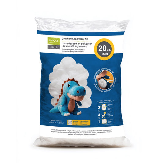 UNIQUE CRAFT Premium Polyester Fill 20oz (567g)