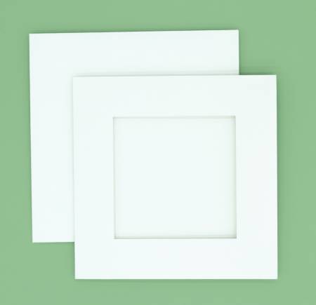 Mini Art Frame Cards From C & T Publishing By Carol Doak  Showcase your mini paintings, drawings, embroidered pieces, paper-pieced quilt blocks, textile art, and other artwork masterpieces with these 5” x 5” tri-fold cards made from lightly textured heavy white paper.