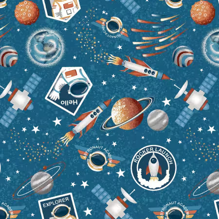 Milky Way Glow Collection Glow Badges
From Henry Glass
By Kate Mawdsley
100% Cotton
44"/45"