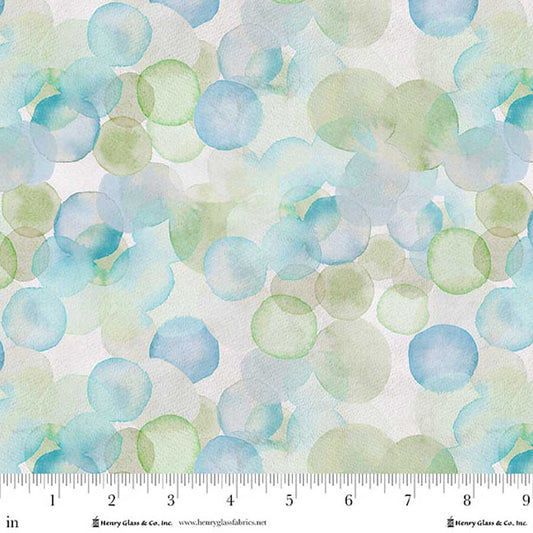 Turquoise Bubbles - Valley View
From Henry Glass
By Hollis Kitchin Designs
100% Cotton
44"