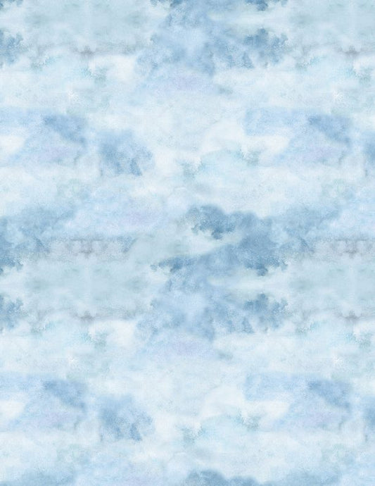 Coastal Sanctuary Sky Texture Blue  From Wilmington Prints  By Susan Winget  100% Cotton  43"/44"