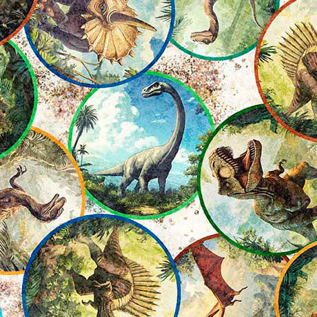 Savage Kingdom - Dinosaur Medallions - Sand
From QT Fabric
100% Cotton
43/44"